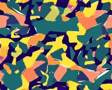 Set of colorful leaf patterns. For web, wallpaper and background. Stock Illustration