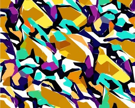 Set of colorful leaf patterns. For web, wallpaper and background. Illustrazione stock