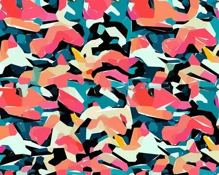 Set of colorful leaf patterns. For web, wallpaper and background. Illustrazione stock