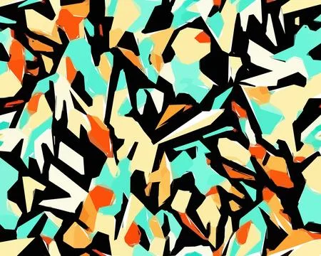 Set of colorful leaf patterns. For web, wallpaper and background. Stock Illustration