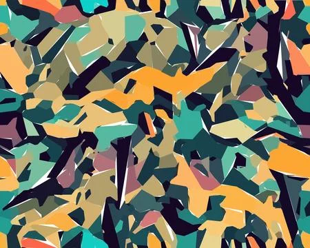 Set of colorful leaf patterns. For web, wallpaper and background. イラスト素材