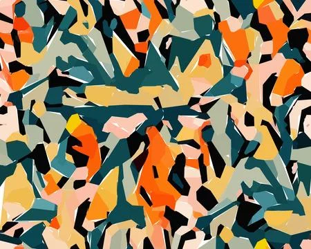 Set of colorful leaf patterns. For web, wallpaper and background. イラスト素材