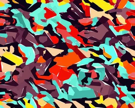 Set of colorful leaf patterns. For web, wallpaper and background. Illustrazione stock