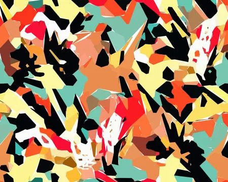 Set of colorful leaf patterns. For web, wallpaper and background. Stock Illustration