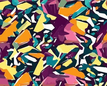 Set of colorful leaf patterns. For web, wallpaper and background. Stock Illustration