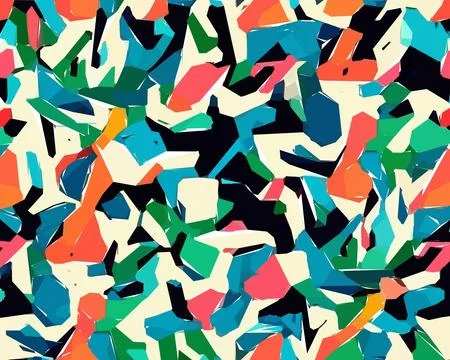 Set of colorful leaf patterns. For web, wallpaper and background. Stock Illustration