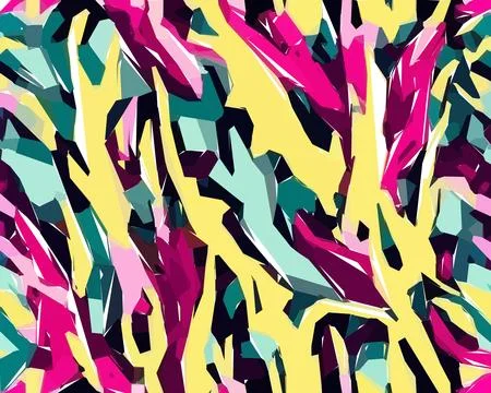 Set of colorful leaf patterns. For web, wallpaper and background. Stock Illustration