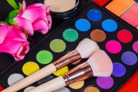 Set Colorful Make up Stock Photos