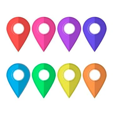 Set of Colorful Markers Stock Illustration