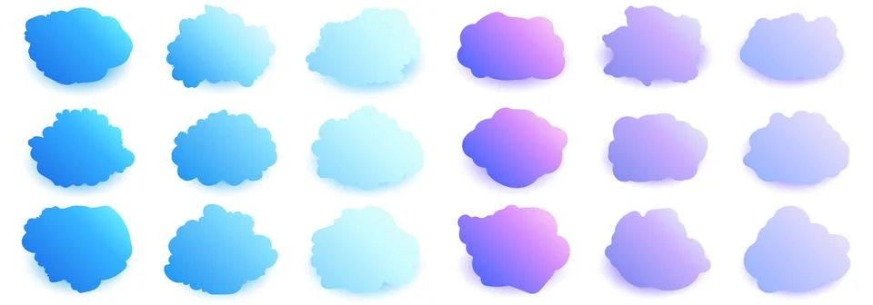 Set of colorful speech bubbles. Quotes frames. remark, mention quotations frame Stock Illustration
