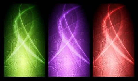 Set of colorful tech banners. Vector eps 10 Set of colorful tech banners. ... Stock Photos