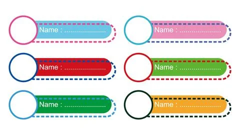 Set of colorful web buttons with place for your text. Images illustration Stock Illustration