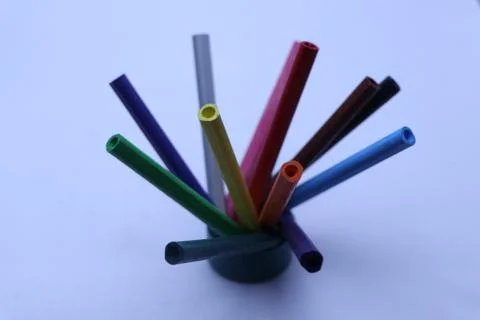 Set of colors in round shape Stock Photos