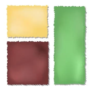 Set of colour grunge papers background Stock Illustration