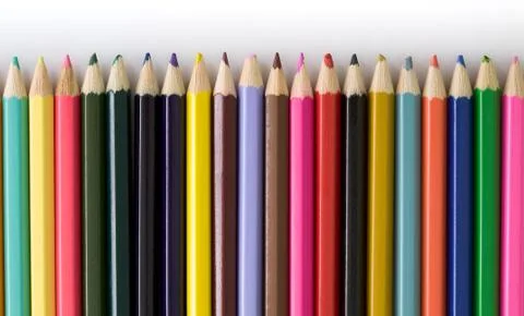 Set of colour pencils 스톡 사진