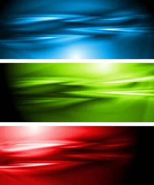 Set of colourful abstract banners. Vector eps 10 Set of colourful abstract... 写真素材
