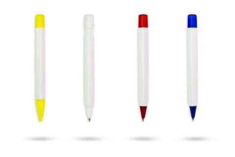 Set of colourful pen. Stock Photos