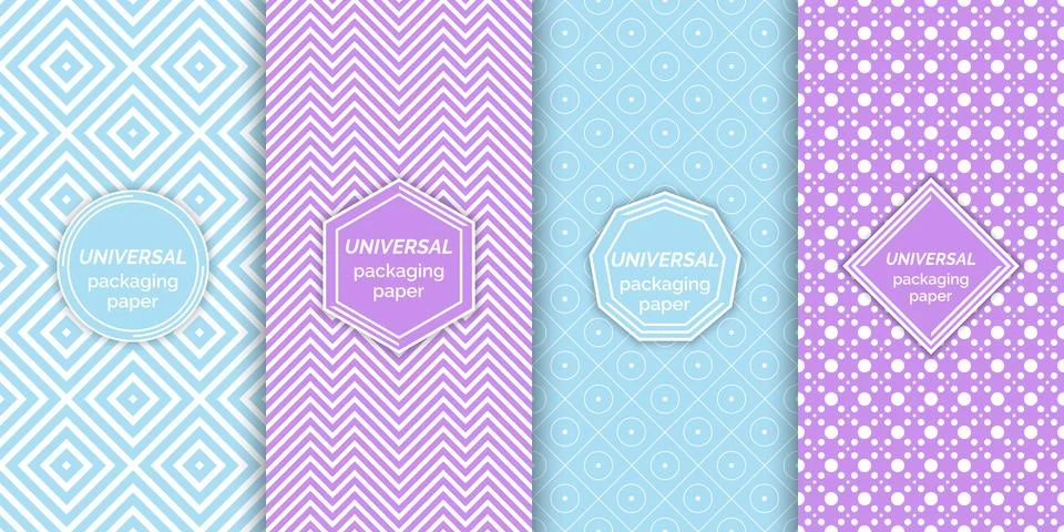 Set of colourful seamless patterns イラスト素材