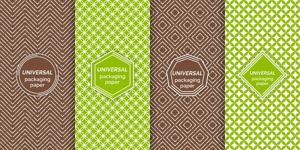 Set of colourful seamless patterns Stock Illustration