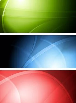 Set of colourful wavy banners. Vector illustration eps 10 Set of colourful... 写真素材
