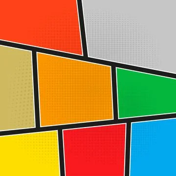 Set comic background in pop art style Ilustración de archivo