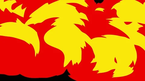 Set Of Comic Transitions With Water, Bubbles, Fire And Smoke Effects Stock Footage 145382291