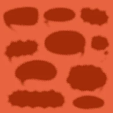 Set comics bubbles Stock Illustration