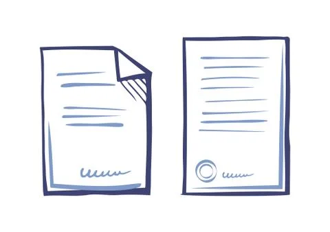 Set Commercial Documentation Templates, Web App Stockillustratie