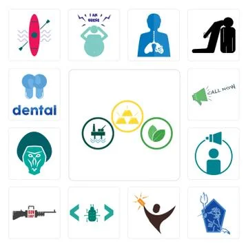 Set of commodities, neptune, lucky draw, software bug, gun shop, campaign man Grats Stockgrafik