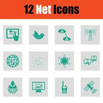 Set of Communication icons Stock Illustration