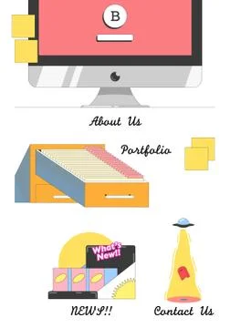 Set of company webdesign icon Stock Illustration