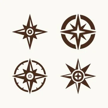 A set of compasses. Elements for illustrations and logos Stock Illustration