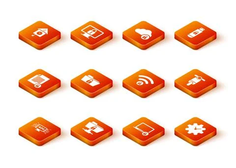 Set Computer api interface, FTP folder and lock, Document, Folder, Laptop and Illustrazione stock