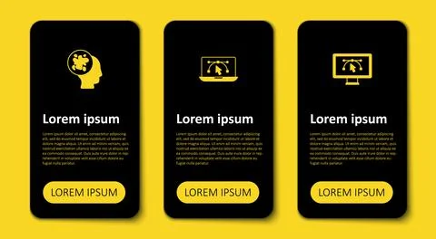 Set Computer with design program,  and Paint spray. Business infographic te.. イラスト素材