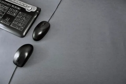 Set of computer devices keyboard and mouses Stock-Fotos