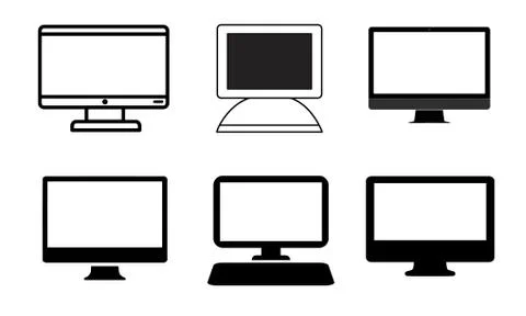 Set of computer icons for design project such as Logo Design, Symbol, Design  Stock Illustration