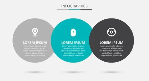 Set Computer mouse, Power button and Racing simulator. Business infographic Illustrazione stock