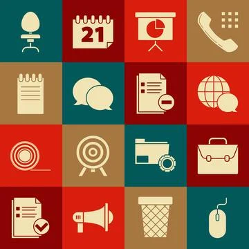 Set Computer mouse, Presentation financial board with graph, schedule, chart Stock-Illustration