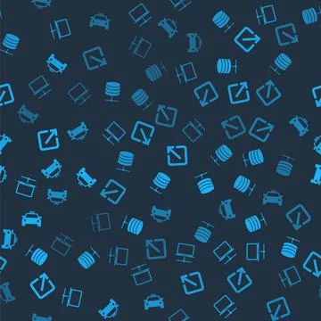 Set Computer network, Server, Data, Web Hosting, Open new window and Taxi car on Stock Illustration