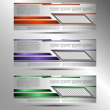 Set of conceptual cover template for presentations, reports, advertisements Stock Illustration