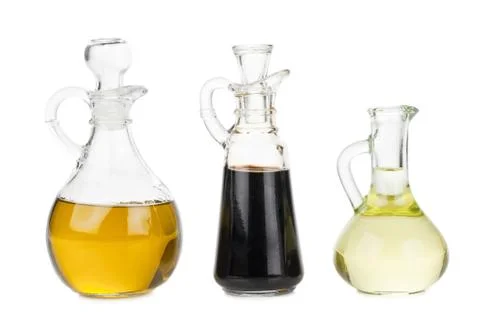 Set of condiments Foto stock