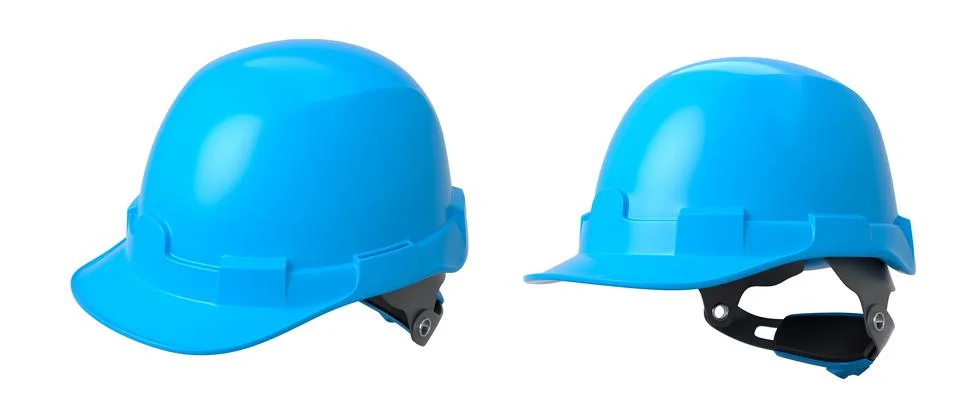 Set of construction safety helmets isolated on white transparent background.. イラスト素材