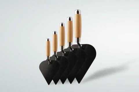 Set of construction spatulas Stock Photos