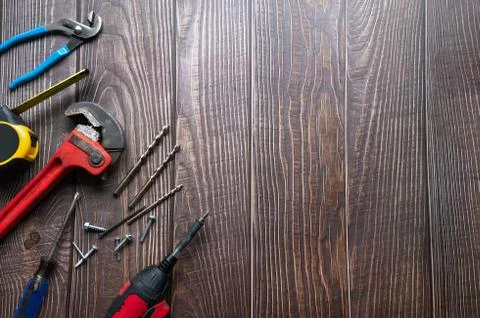 Set-of-construction-tools Stock Photos