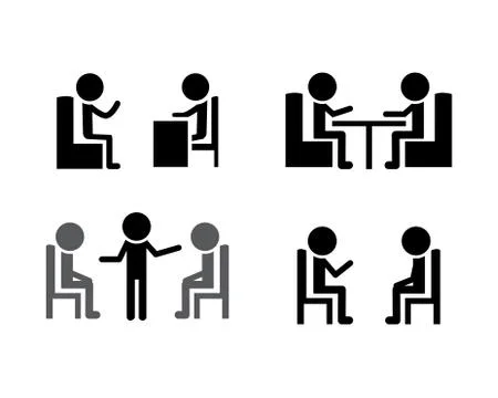 Set of Consulting icons, vector Stock Illustration