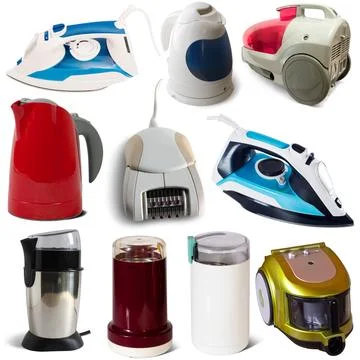 Set of consumer electronics Stock Photos