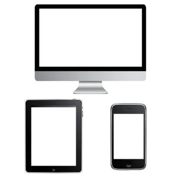 Set of contemporary gadgets Stock Illustration
