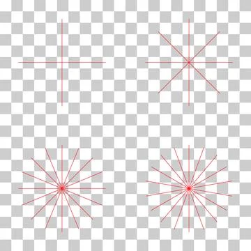 Set of converging radiating lines burst icon, geometric sunburst element, sun Stock Illustration