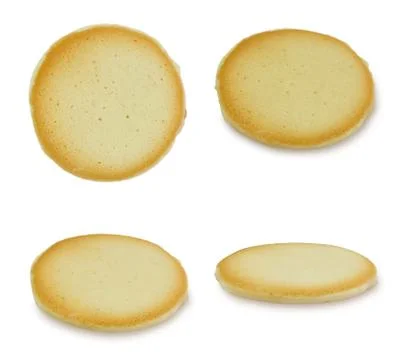 Set of Cookies, Crackers or Biscuits with Cream Cheese Stock Photos