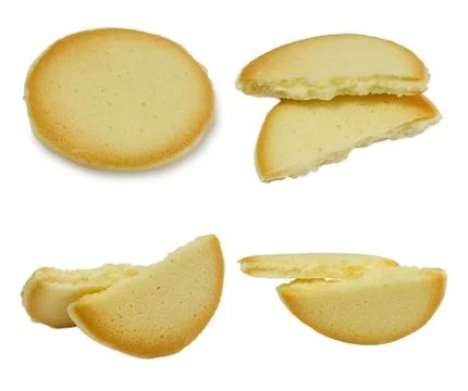 Set of Cookies, Crackers or Biscuits with Cream Cheese Stock Photos